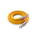 Montour Line Velvet Rope Gold With Pol. Steel Snap Ends 10ft.Cotton Core HDVL510Rope-100-GD-SE-PS